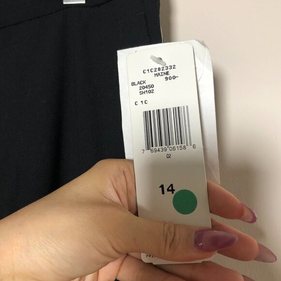 NWT Lauren Ralph Lauren Black Wool Pants 14 - Picture 7 of 11